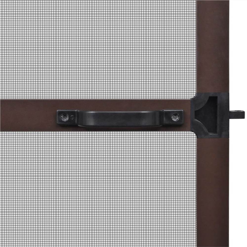 Brown Hinged Insect Screen for Doors 100 x 215 cm