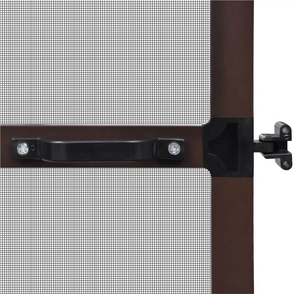 Brown Hinged Insect Screen for Doors 100 x 215 cm