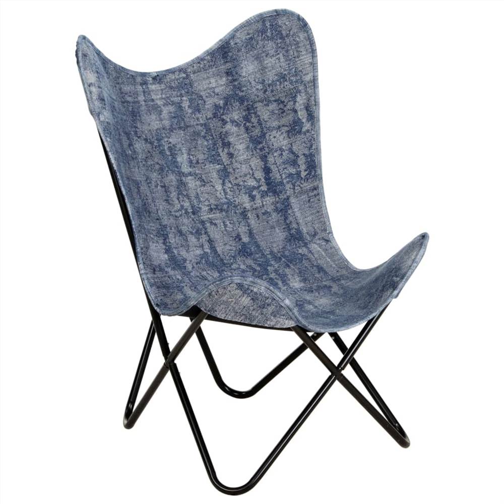 Butterfly Chair Indigo Blue Canvas