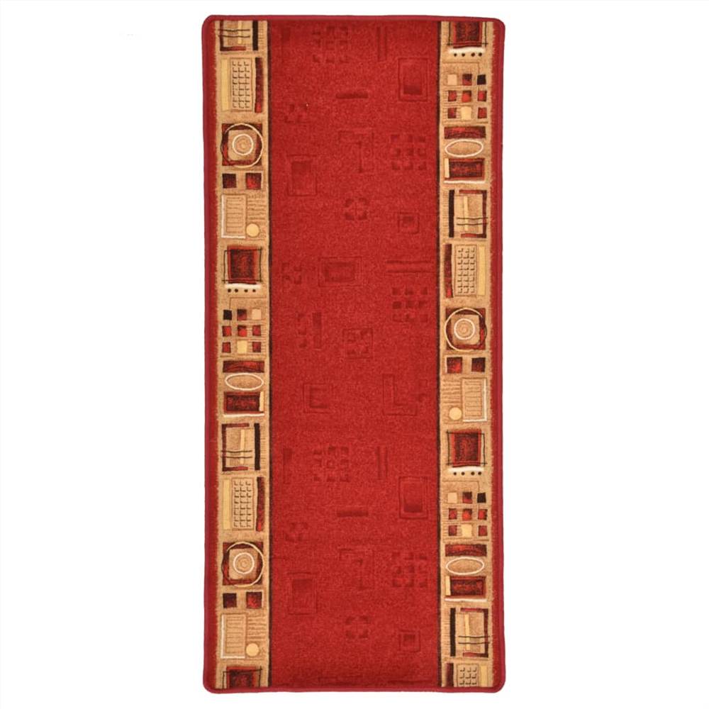 Carpet Runner Gel Backing Red 67x150 cm