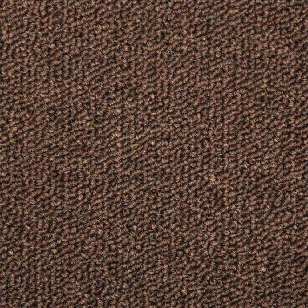 Carpet Stair Treads 15 pcs 65x25 cm Brown