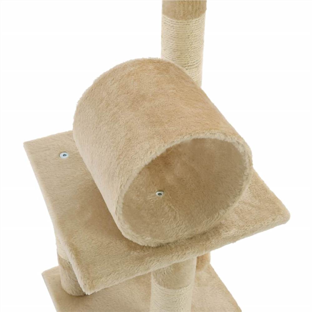 Cat Tree with Sisal Scratching Posts 65 cm Beige