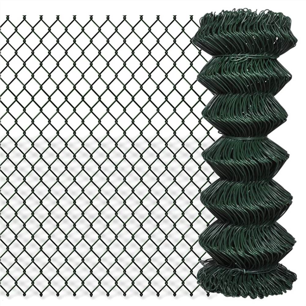 

Chain Link Fence Steel 1x25 m Green