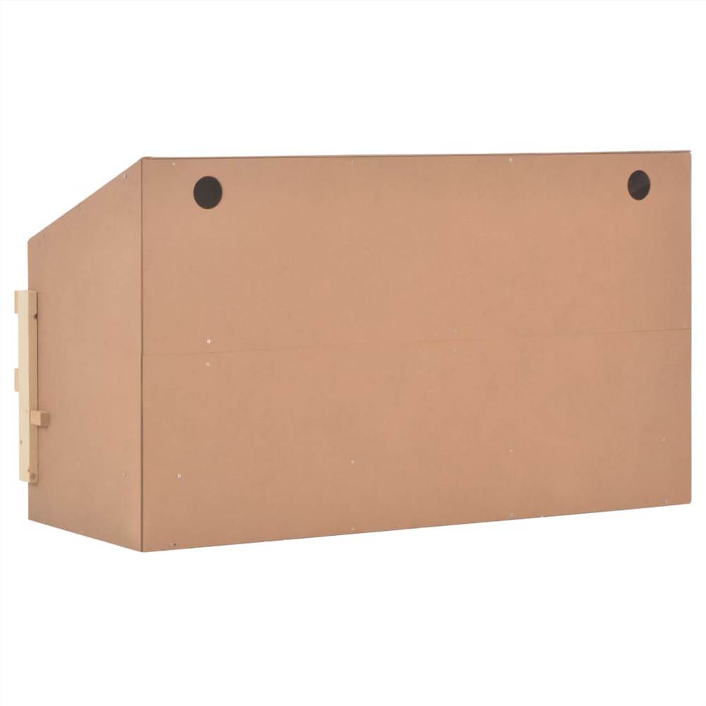 Chicken Laying Nest 4 Compartments 106x40x59 cm Solid Pine Wood