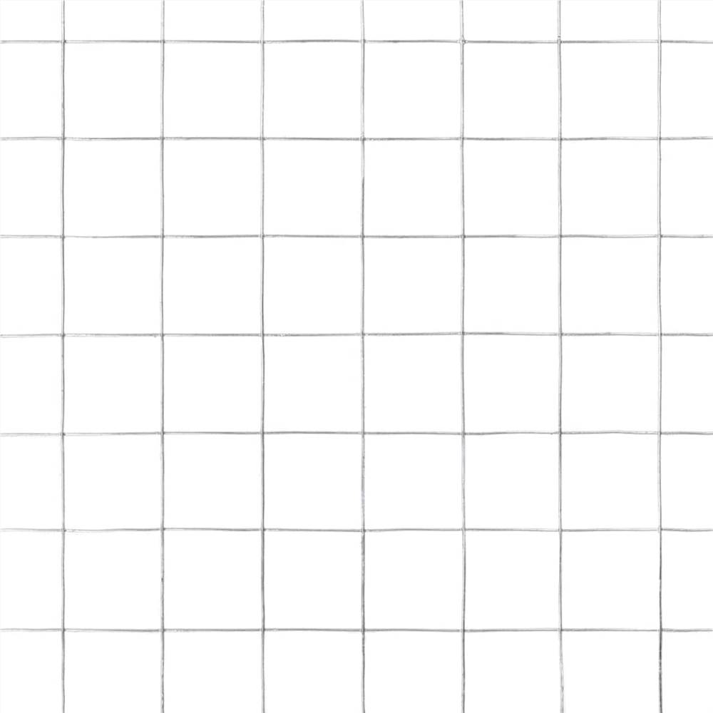 Chicken Wire Fence Galvanised Steel 10x0.5 m Silver