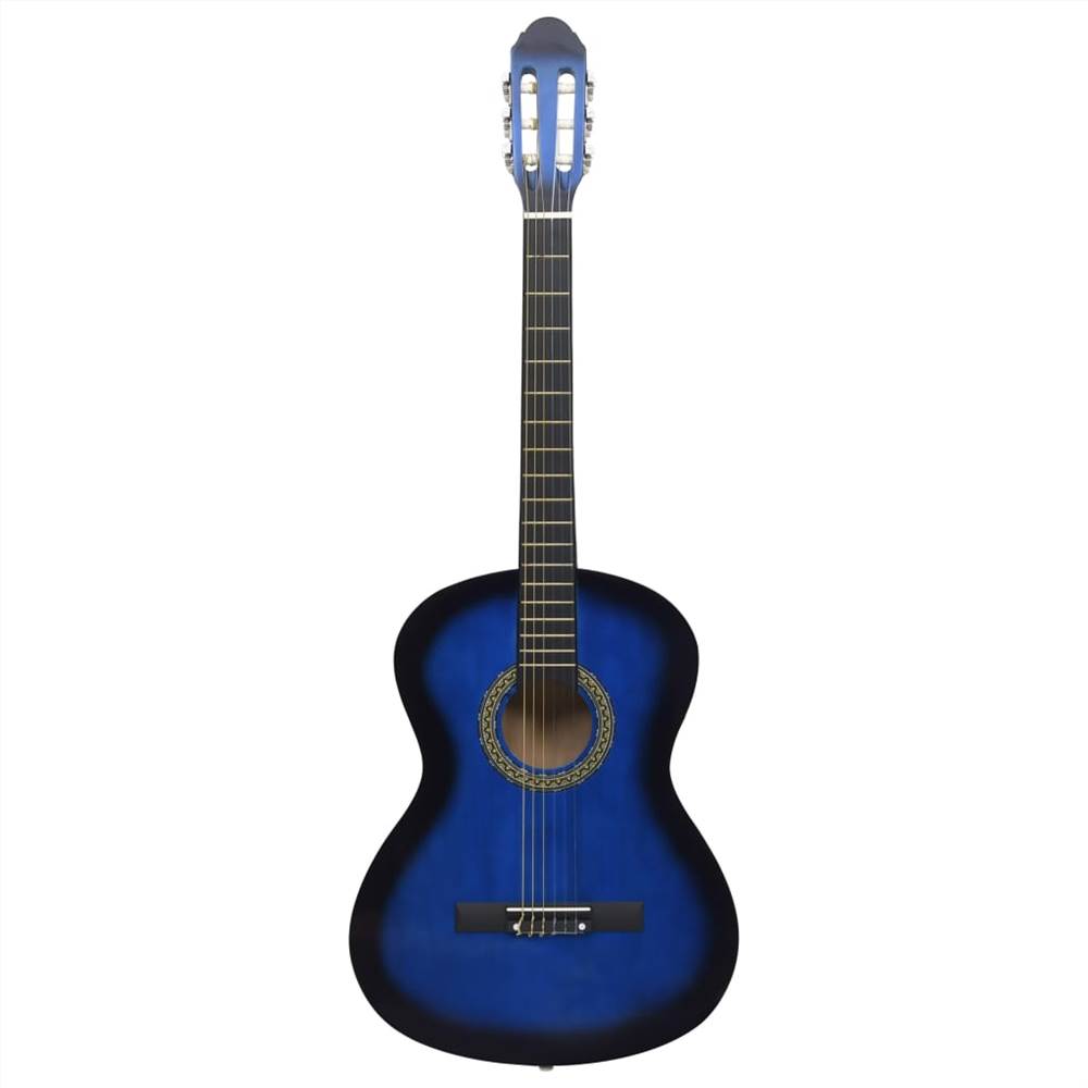 blue classical guitar