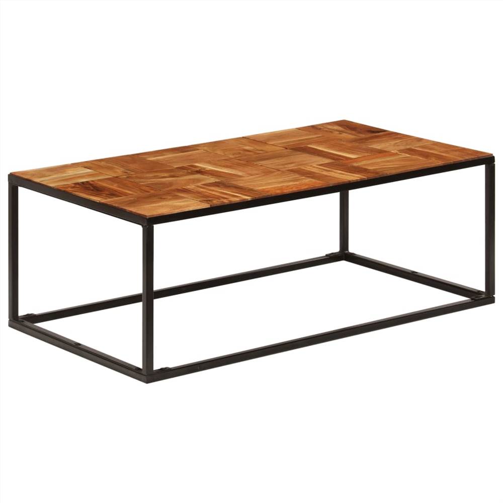 

Coffee Table 110x40x60 cm Solid Acacia Wood and Steel
