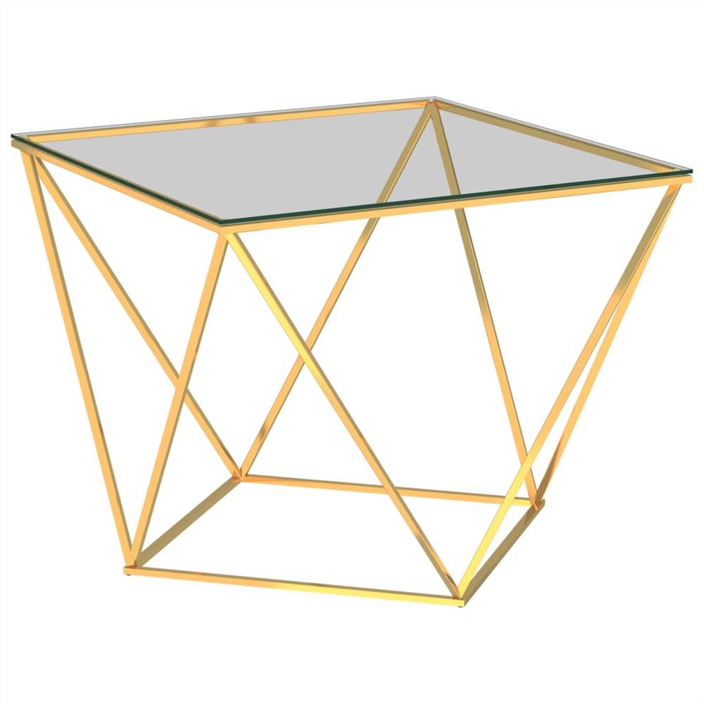 

Coffee Table Gold 80x80x45 cm Stainless Steel
