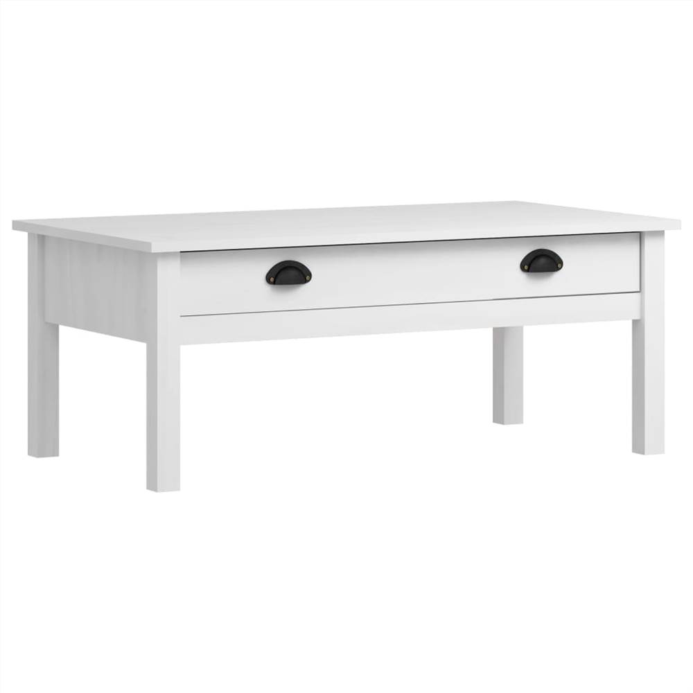 

Coffee Table Hill Range White 100x55x40 cm Solid Pine Wood