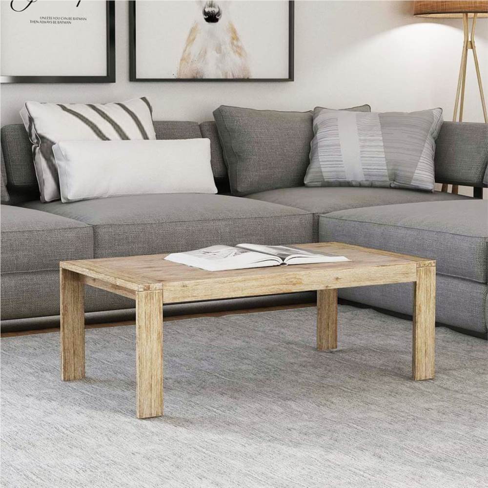 

Coffee Table Solid Brushed Acacia Wood 110x60x40 cm