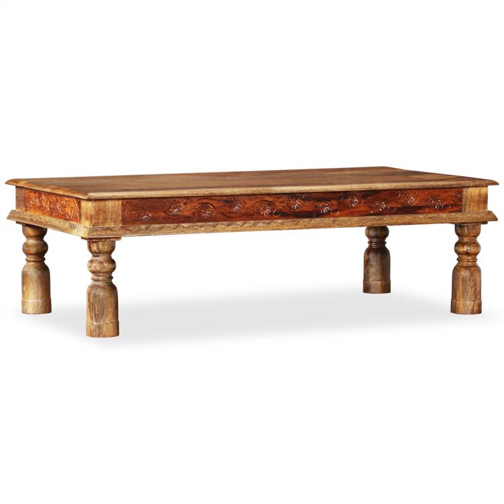 Coffee Table Solid Mango Sheesham Wood 110x60x38 cm