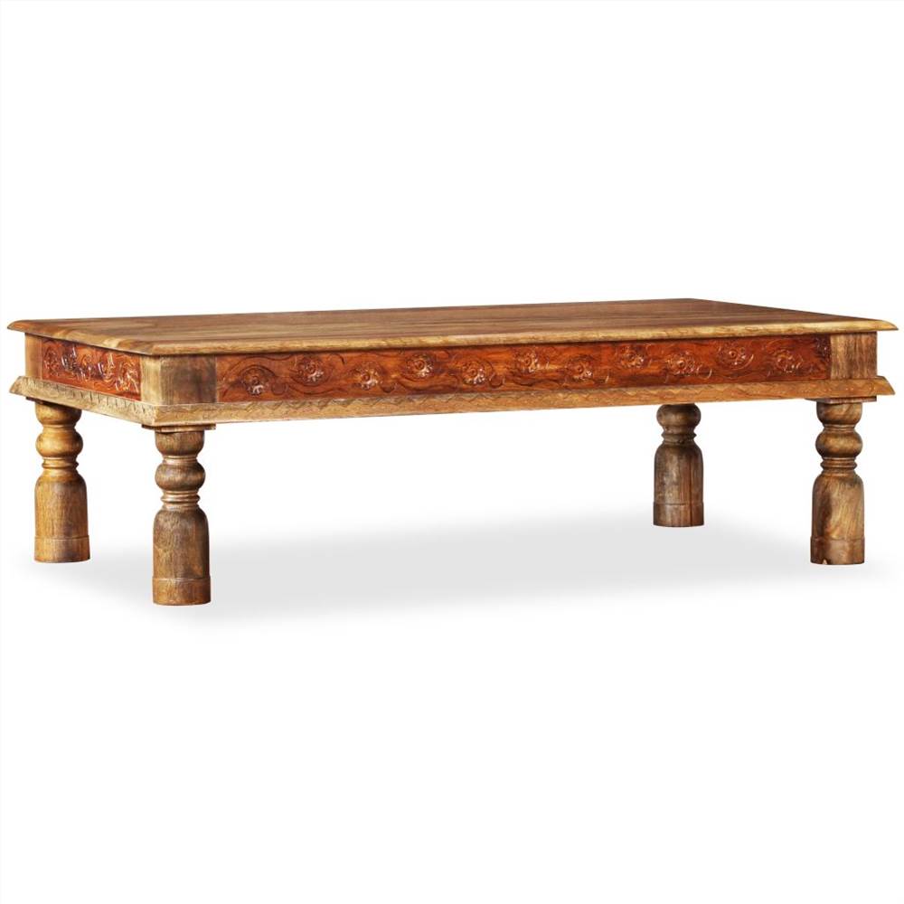 Coffee Table Solid Mango Sheesham Wood 110x60x38 cm