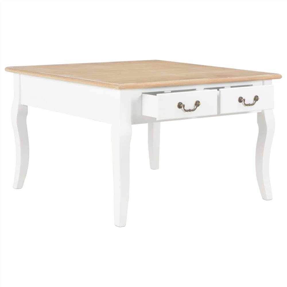 Coffee Table White 80x80x50 cm Wood