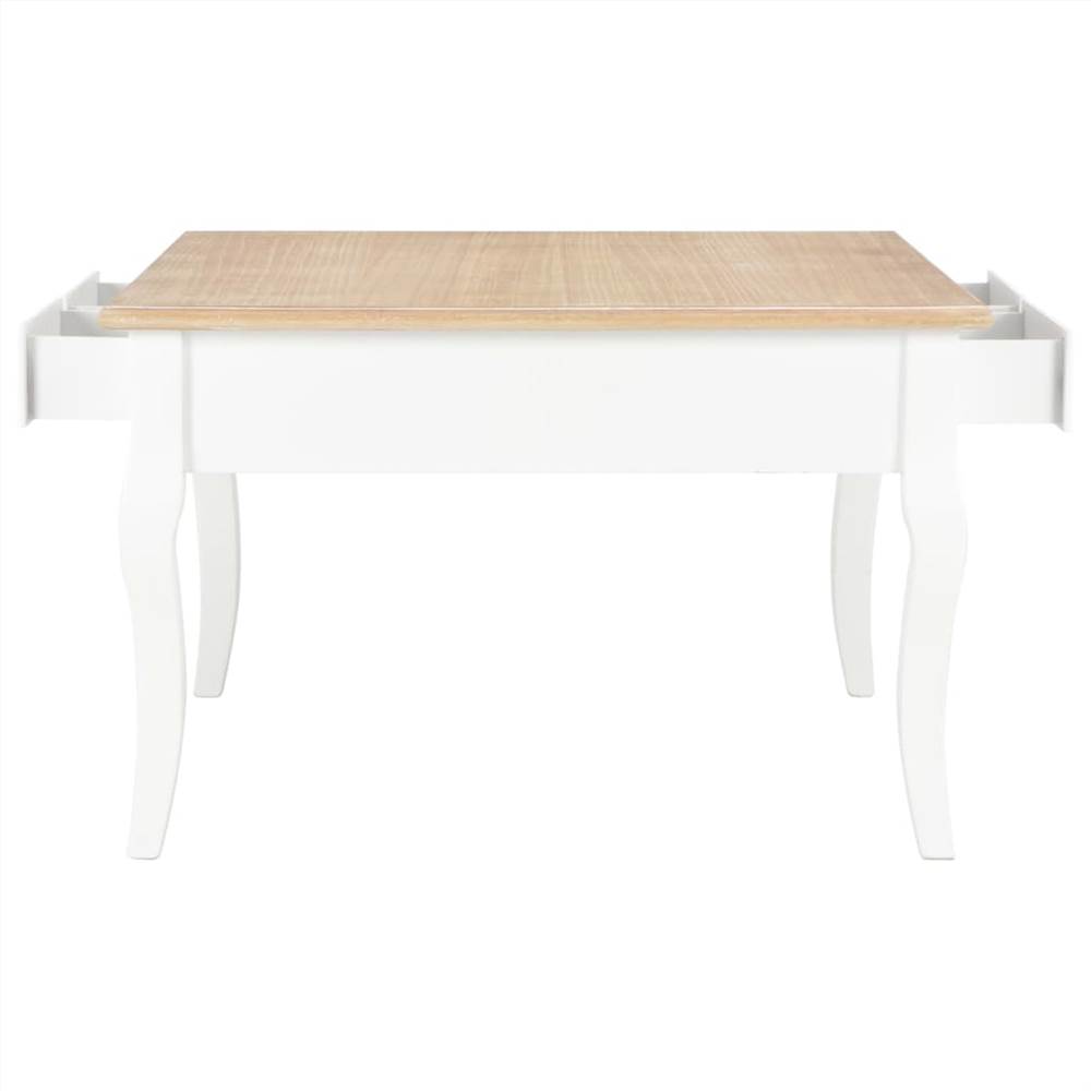 Coffee Table White 80x80x50 cm Wood