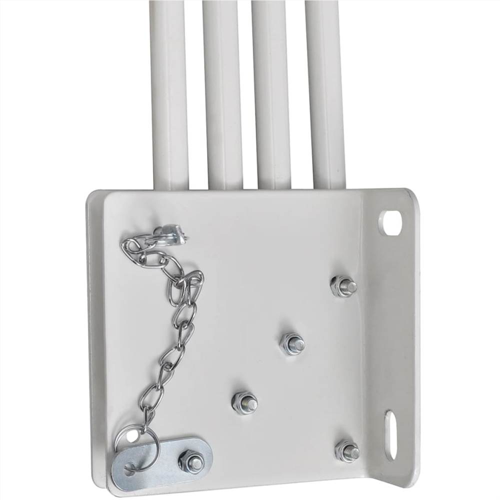 Collapsible Balcony Side Awning Cream 140x140 cm