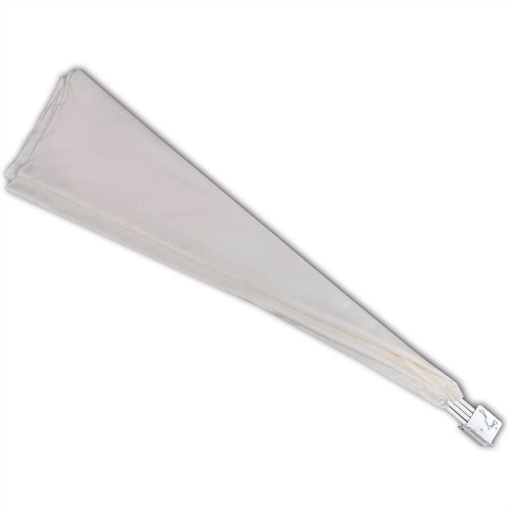 Collapsible Balcony Side Awning Cream 140x140 cm