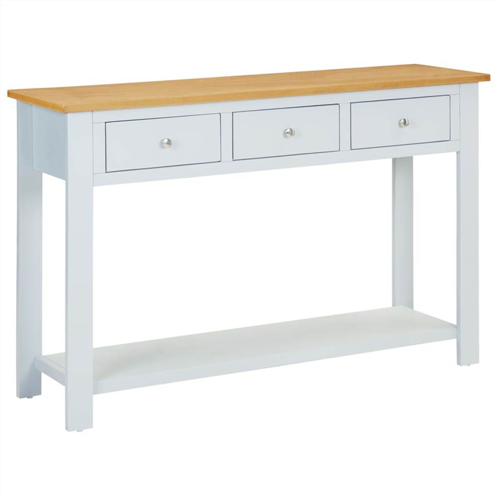 

Console Table 118x35x77 cm Solid Oak Wood