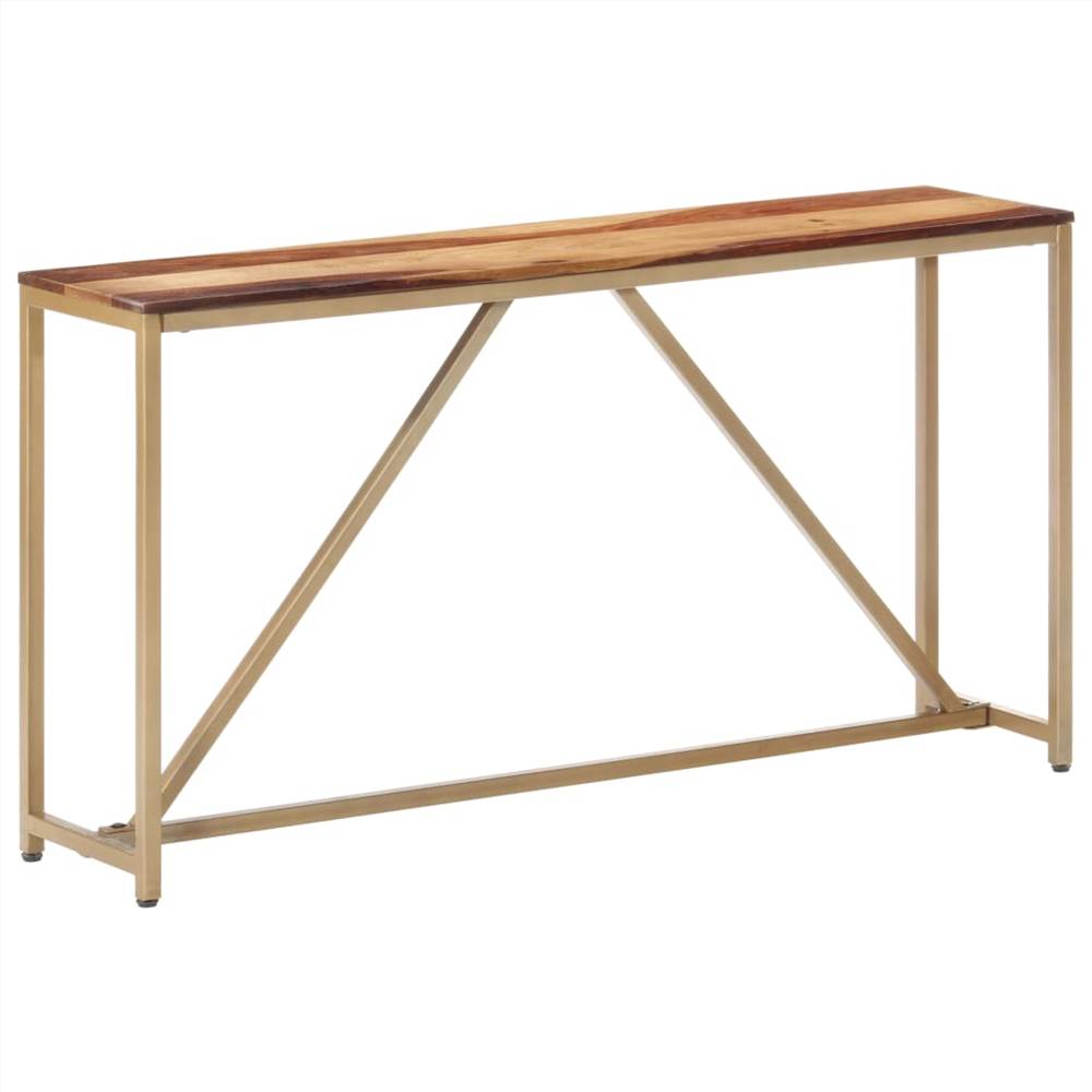 

Console Table 140x35x76 cm Solid Sheesham Wood