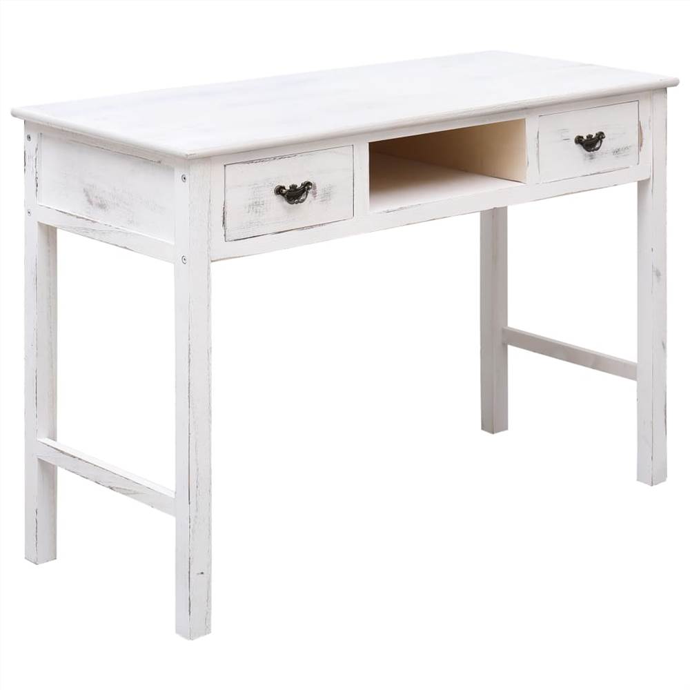 

Console Table Antique White 110x45x76 cm Wood