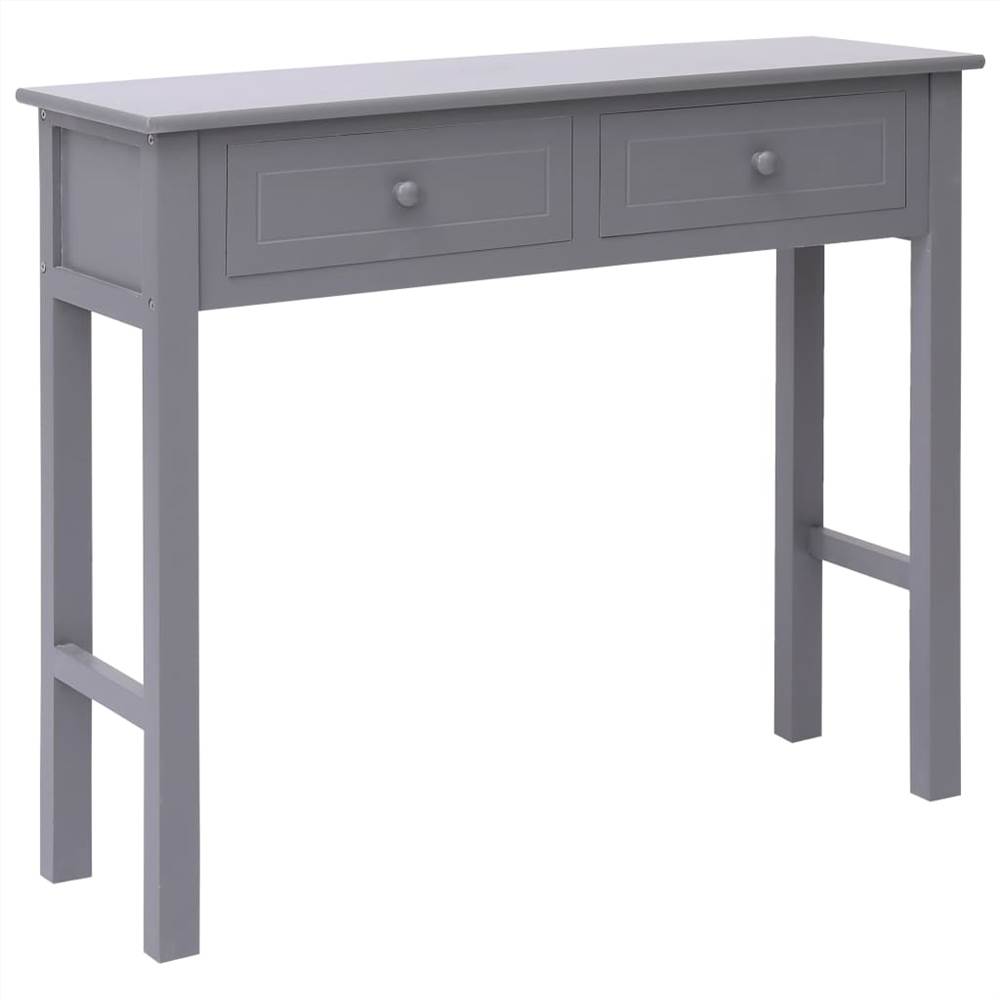 

Console Table Grey 90x30x77 cm Wood