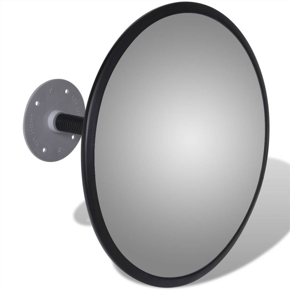 Convex Traffic Mirror Acrylic Black 30 cm Indoor