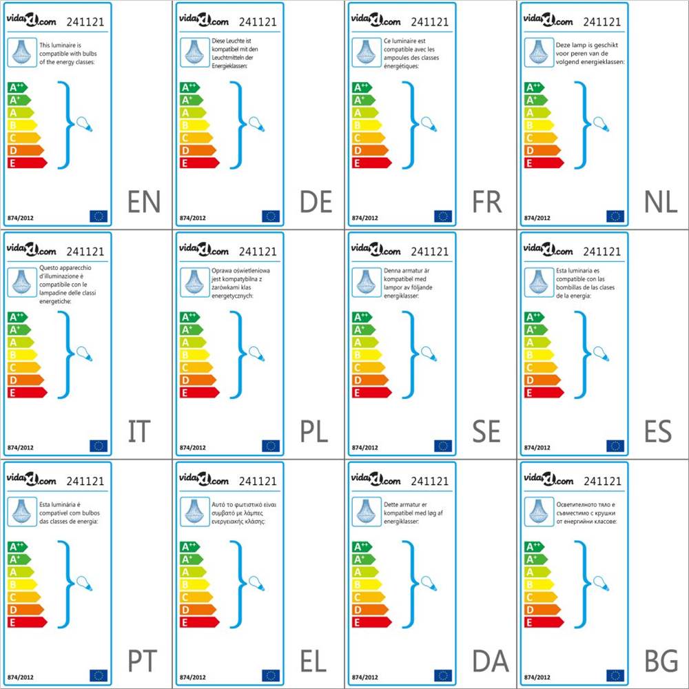 Crystal Pendant Chandelier 36,5 x 46 cm