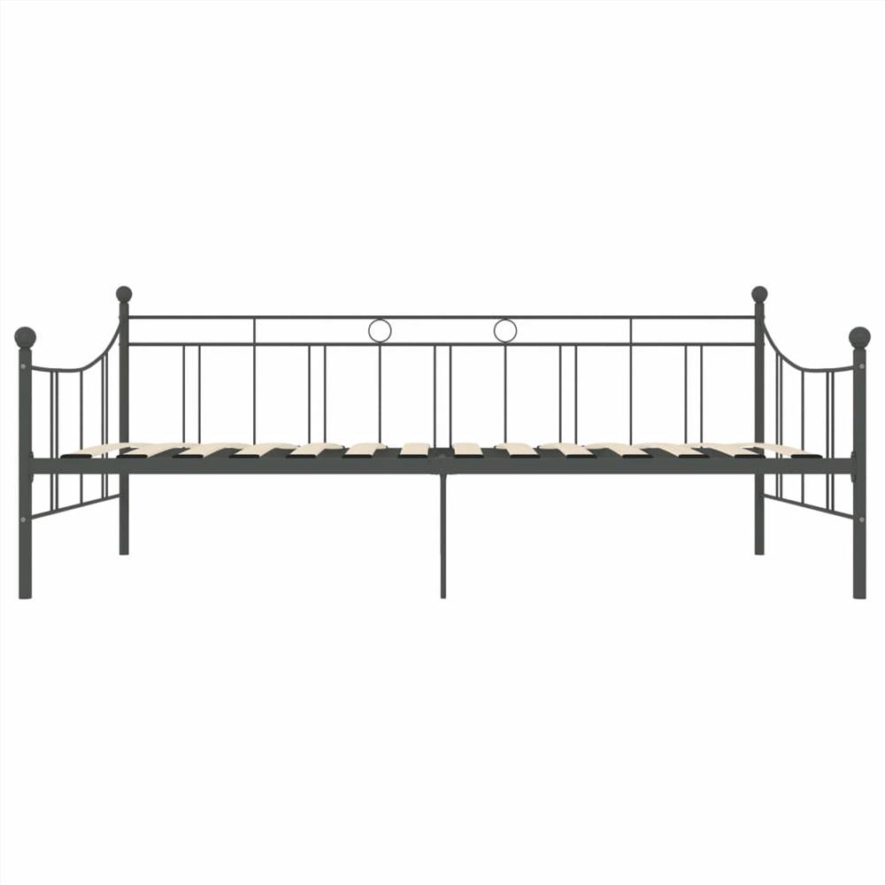 Daybed Frame Grey Metal 90x200 cm