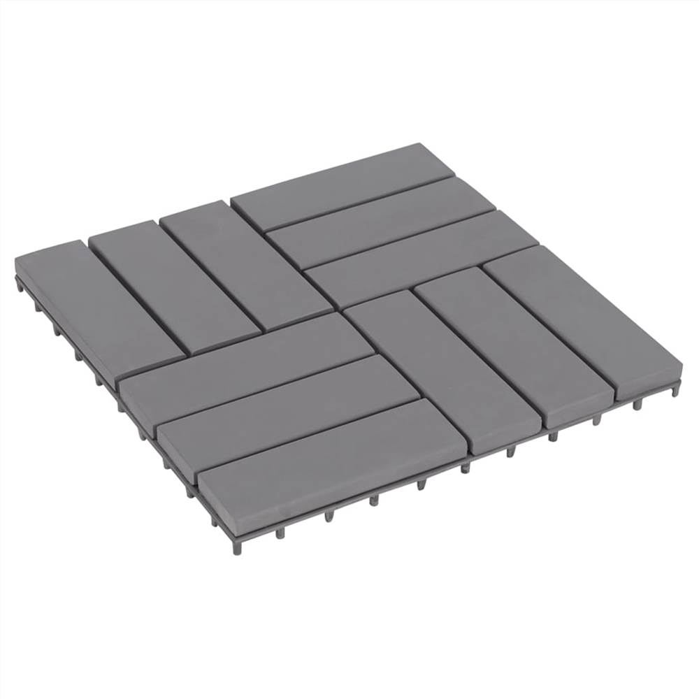 

Decking Tiles 30 pcs Grey Wash 30x30 cm Solid Acacia Wood