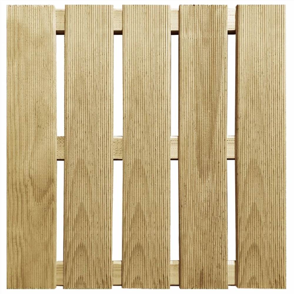 Decking Tiles 6 pcs 50x50 cm Wood Green