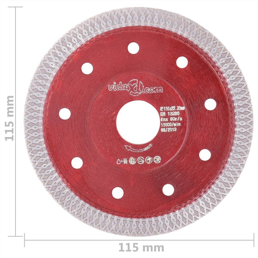 Diamond Cutting Disc with Holes Steel 115 mm