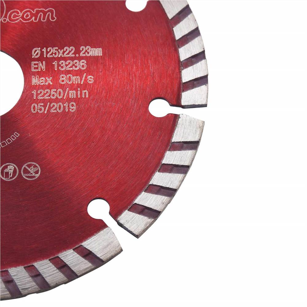 Diamond Cutting Discs 2 pcs with Turbo Steel 125 mm