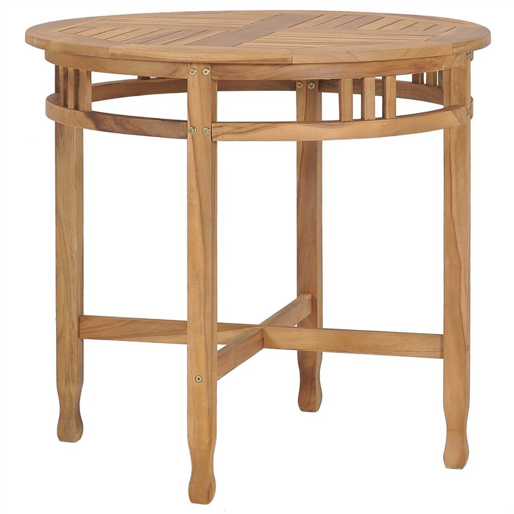 Dining Table ? 80 cm Solid Teak Wood