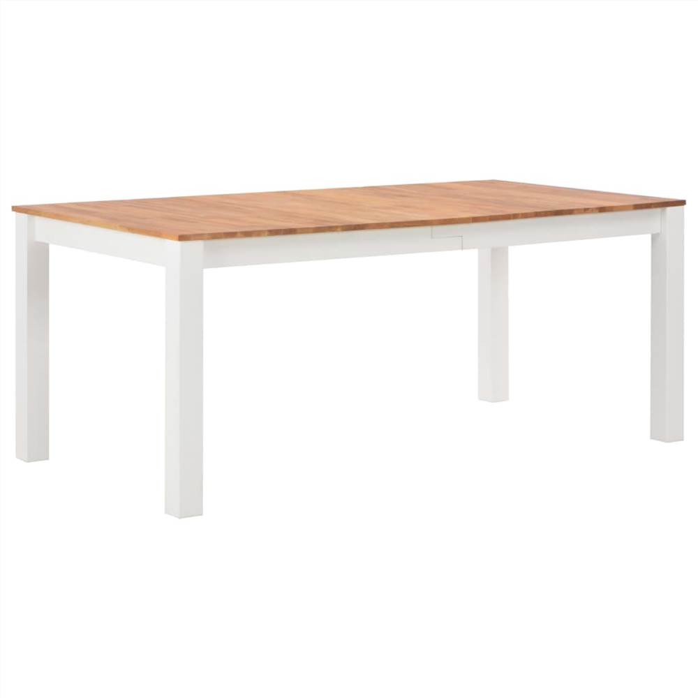 

Dining Table 180x90x74 cm Solid Oak Wood