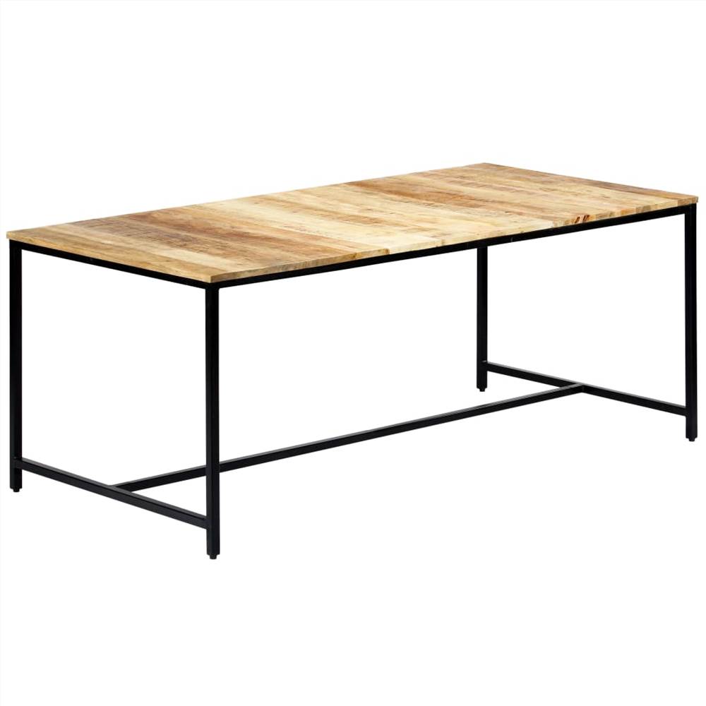 

Dining Table 180x90x75 cm Solid Rough Mango Wood