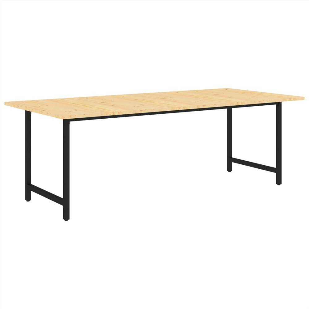 

Dining Table 220x100x74,5 cm Solid Pinewood