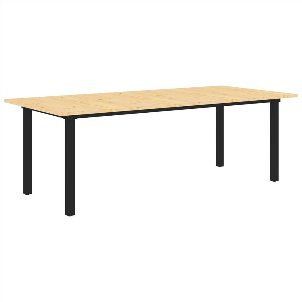 

Dining Table 220x100x74,5 cm Solid Pinewood