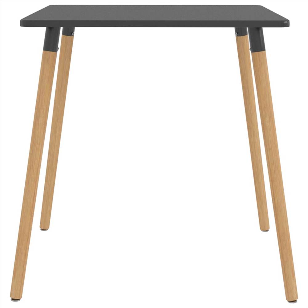 Dining Table Grey 80x80x75 cm Metal