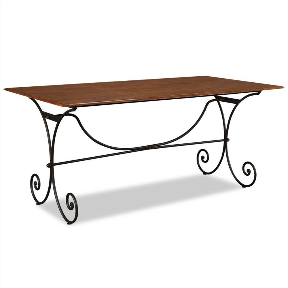 

Dining Table Solid Wood with Sheesham Finish 180x90x76 cm