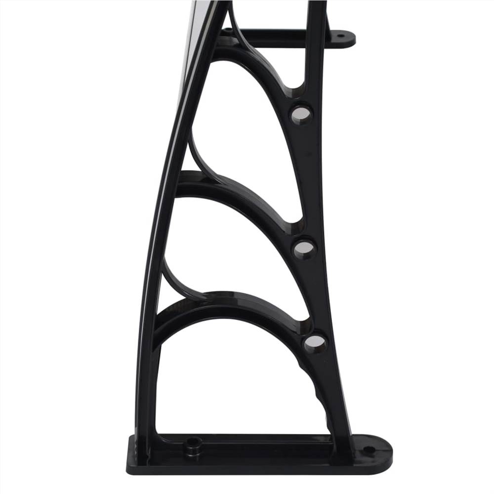 Door Canopy Black 150x100 cm PC