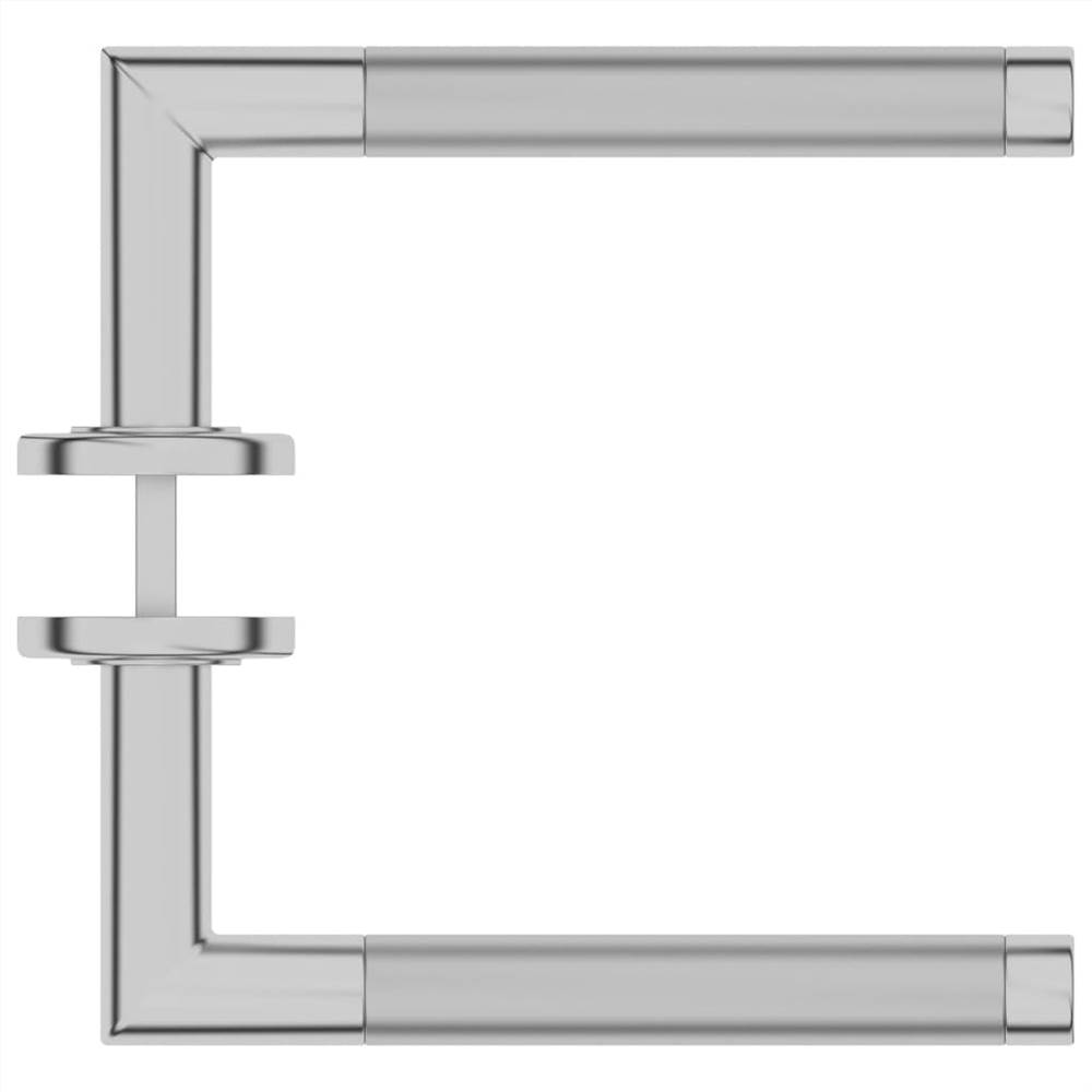 Door Handle Set with PZ Profile Cylinder Stainless Steel
