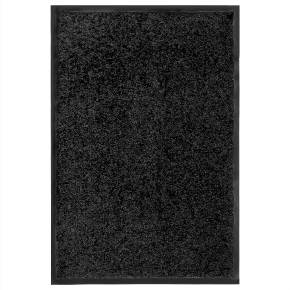 Deurmat Wasbaar Zwart 40x60 cm