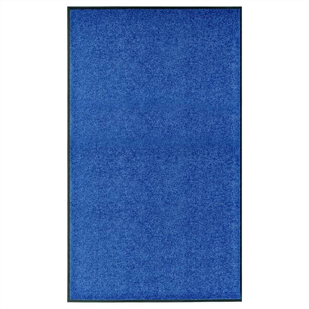 Deurmat Wasbaar Blauw 90x150 cm