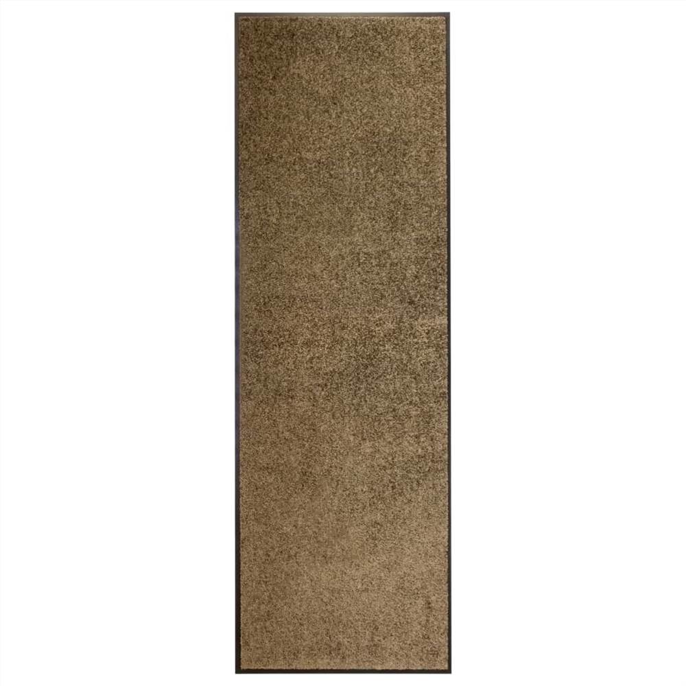 Wycieraczka zmywalna brązowa 60x180 cm