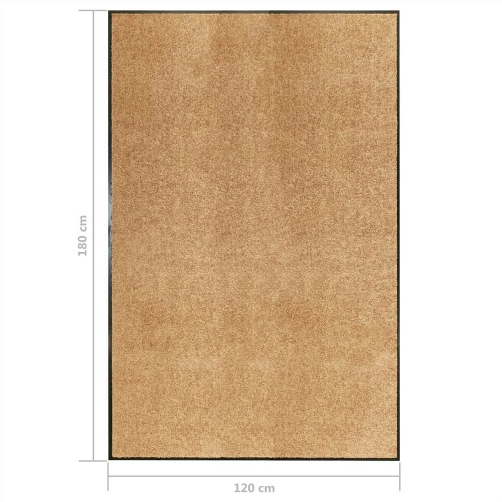Doormat Washable Cream 120x180 cm