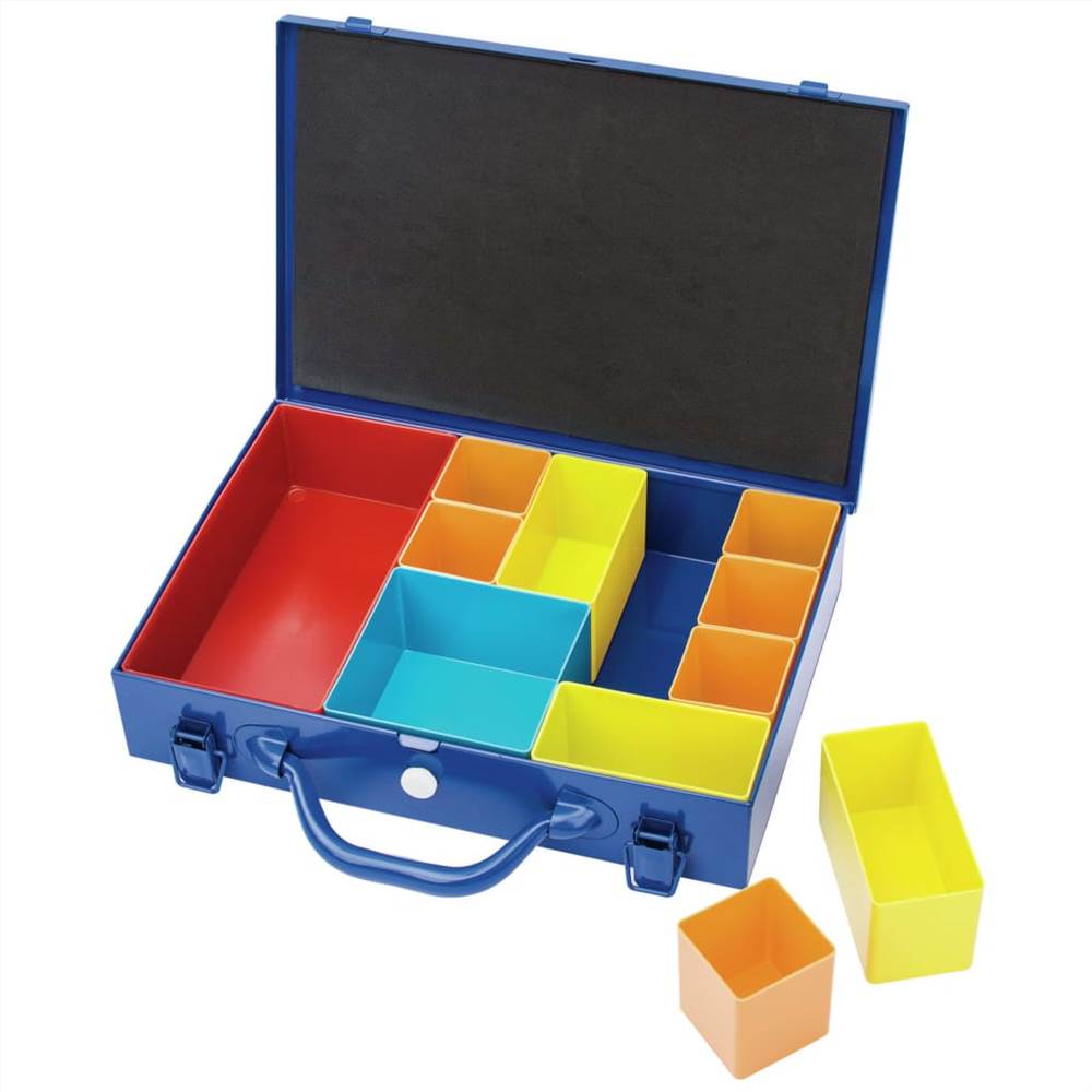 

Draper Tools Compartment Organiser 11 Piece 32.9x22.5x6.5 cm Blue