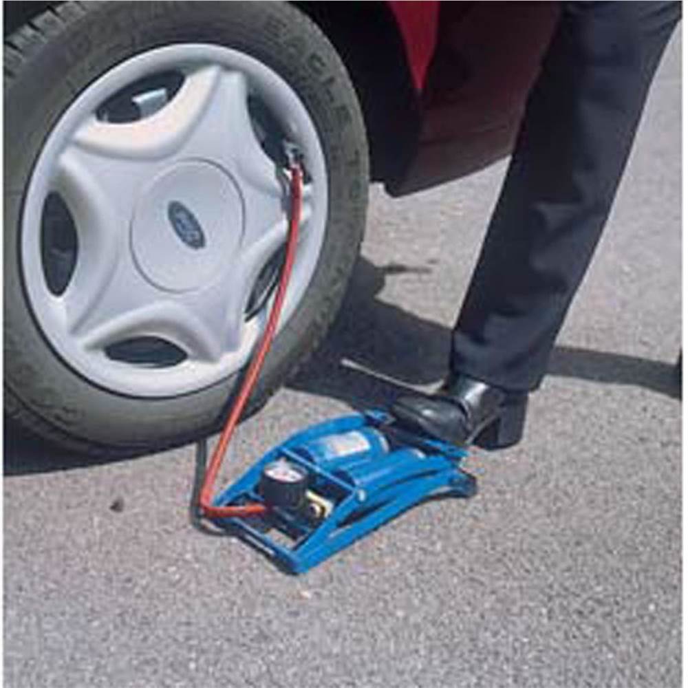 Draper Tools Double Cylinder Foot Pump Blue 25996