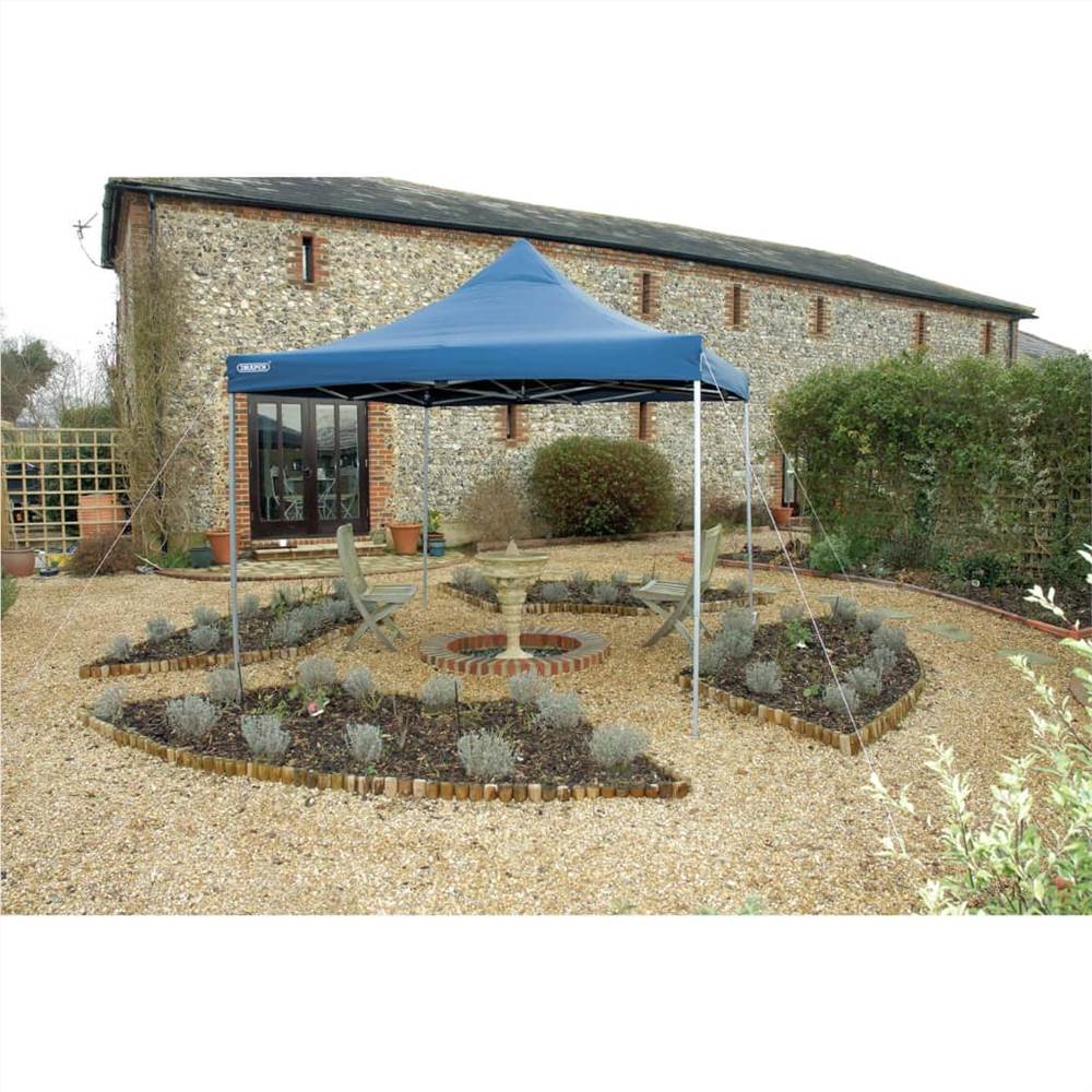 Draper Tools Folding Gazebo 3x3 m Blue