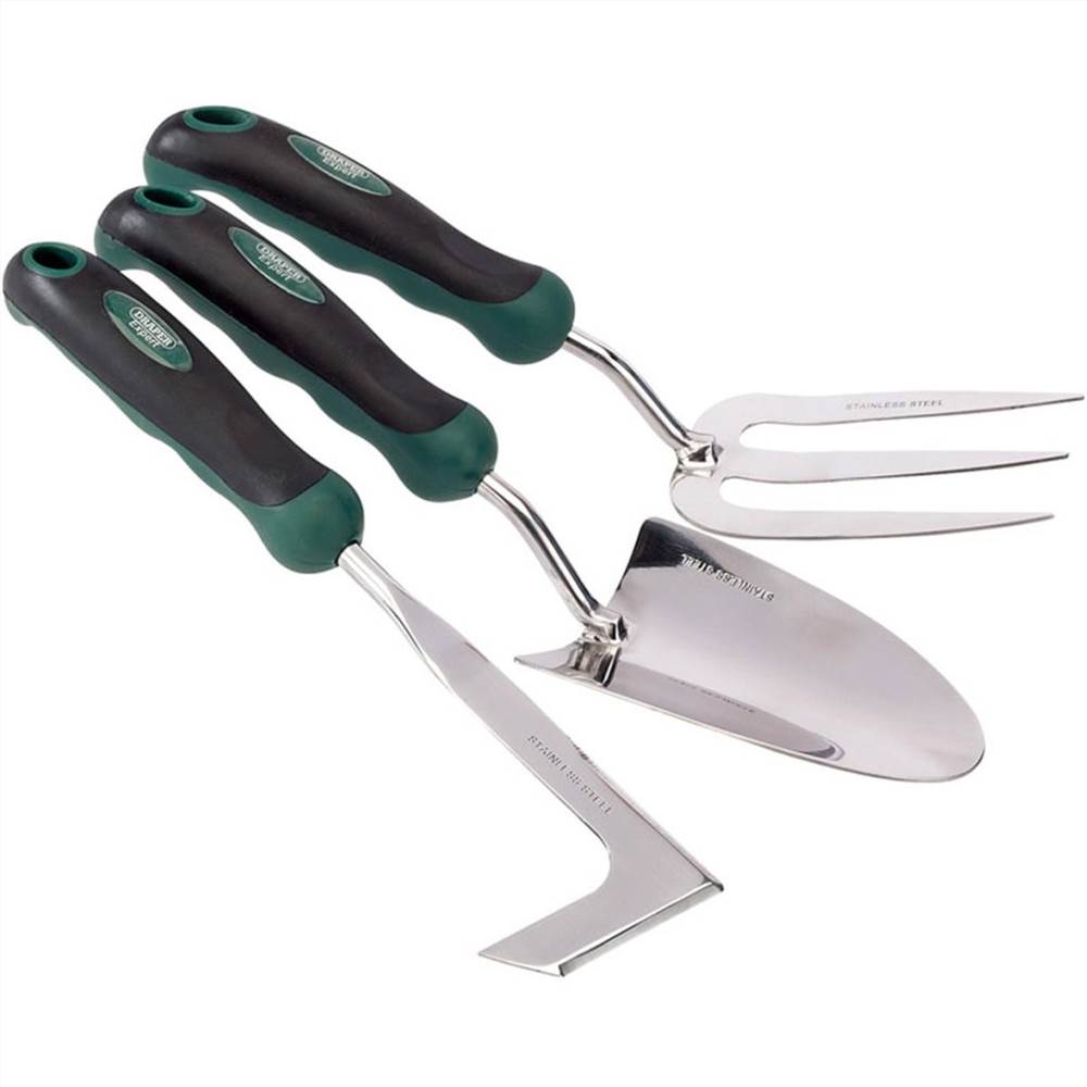 Draper Tools Garden Trowel Hand Fork & Crack Weeder Set 27436