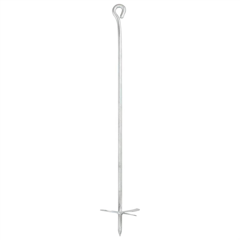 Earth Anchors 6 pcs 10x60 cm Galvanised Metal