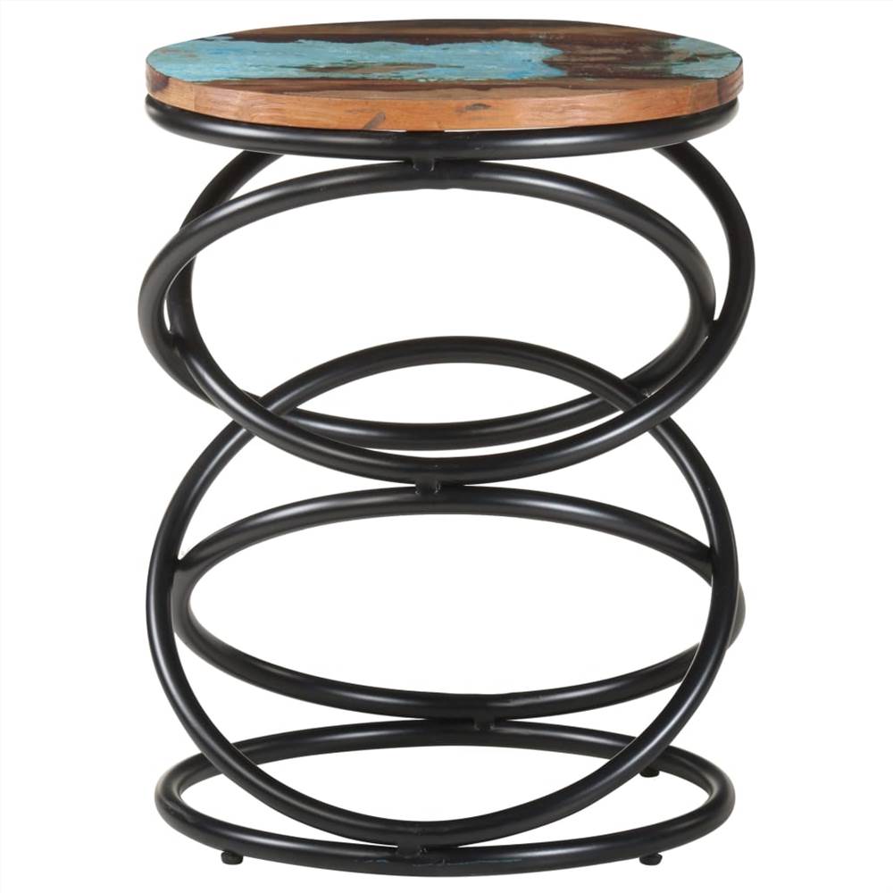 End Table 40x40x52 cm Solid Reclaimed Wood